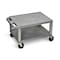 Luxor 16"H AV Cart - Two Shelves - Red with Black Legs and Electric WT16GYE-N - alternate 1